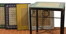Rectangular mosaic tables