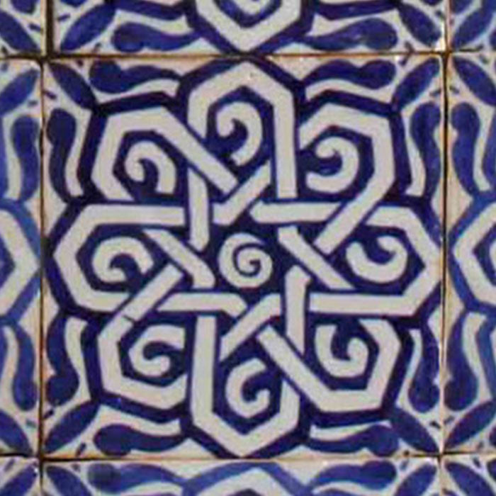 Hand painted tile Farah