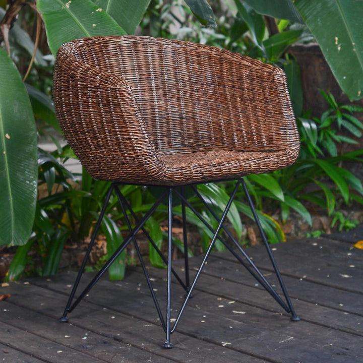 Echte rotan fauteuil Paris