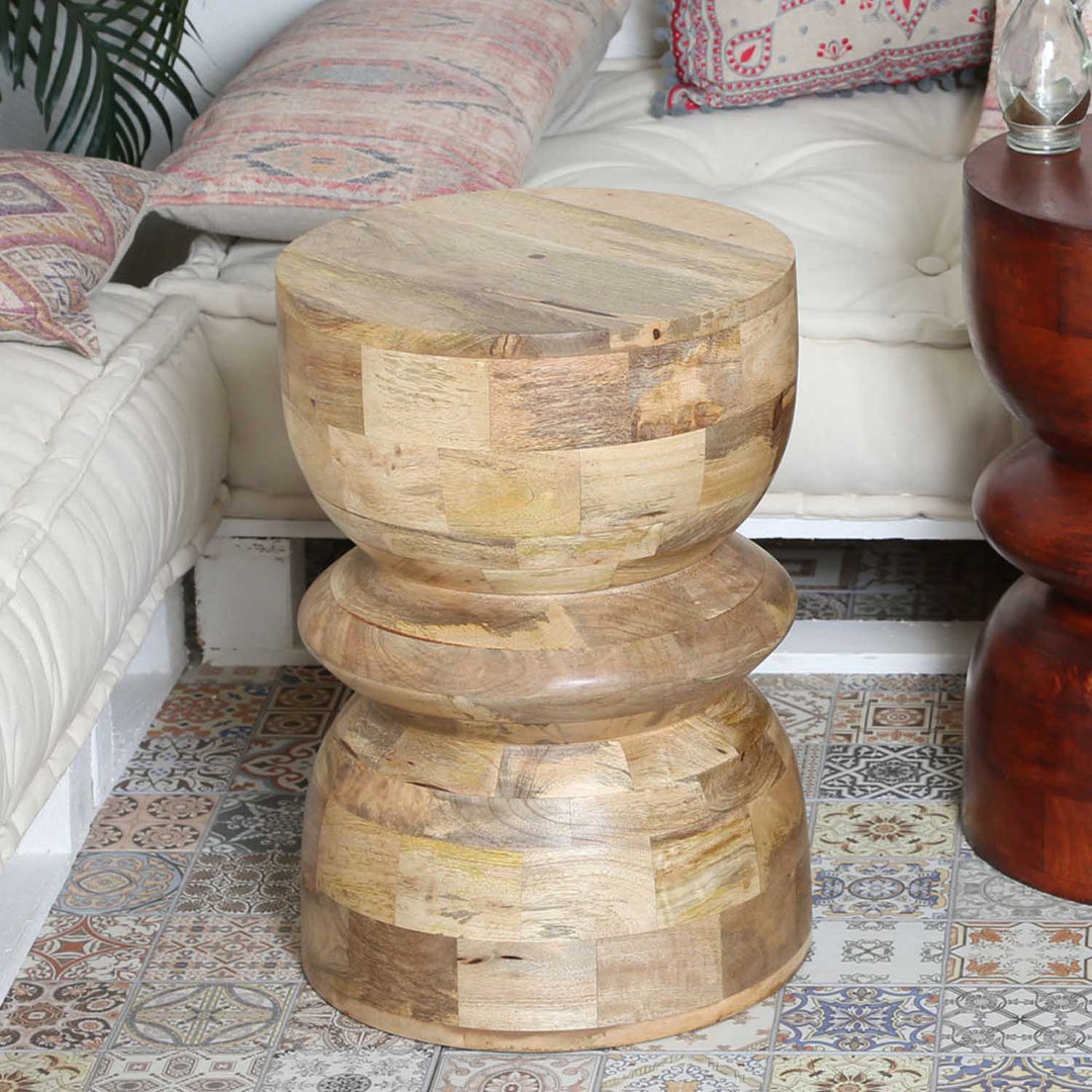 Oriental stool Milano Natural