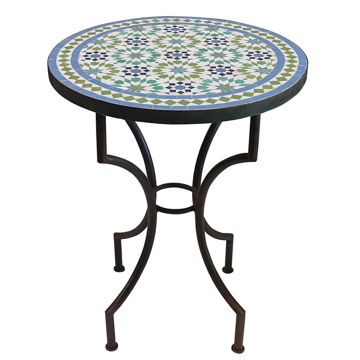 Mosaic table Ankabut Green Blue