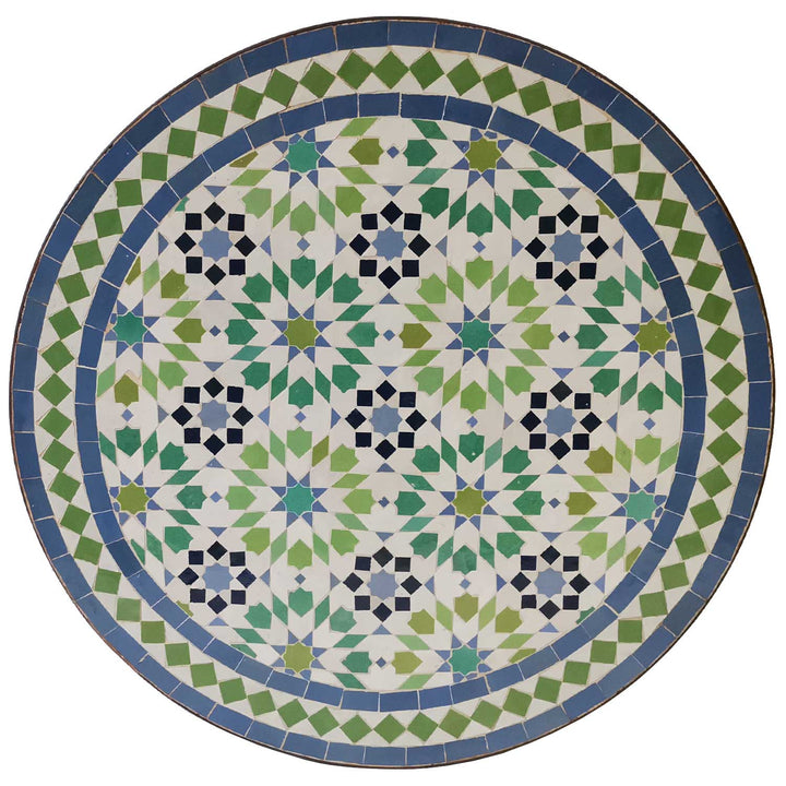 Mosaic table D80 Ankabut Blue Green