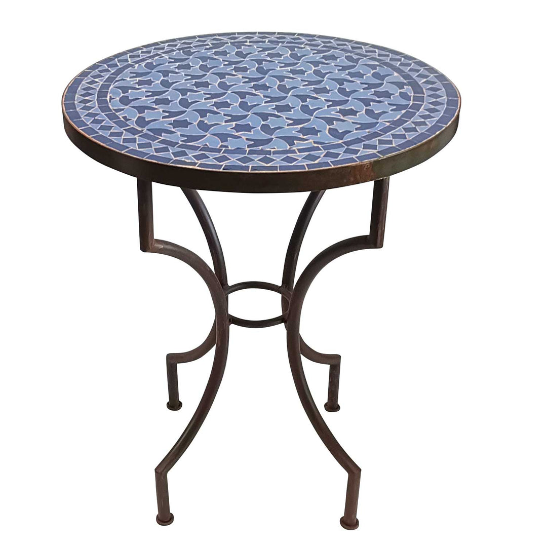 Mosaic table blue star