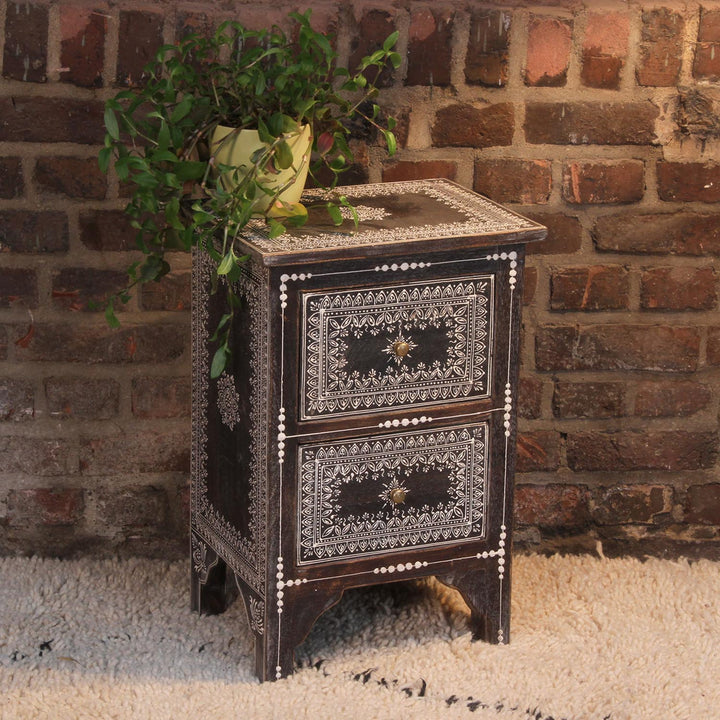 Oriental hand painted chest of drawers Ganesh