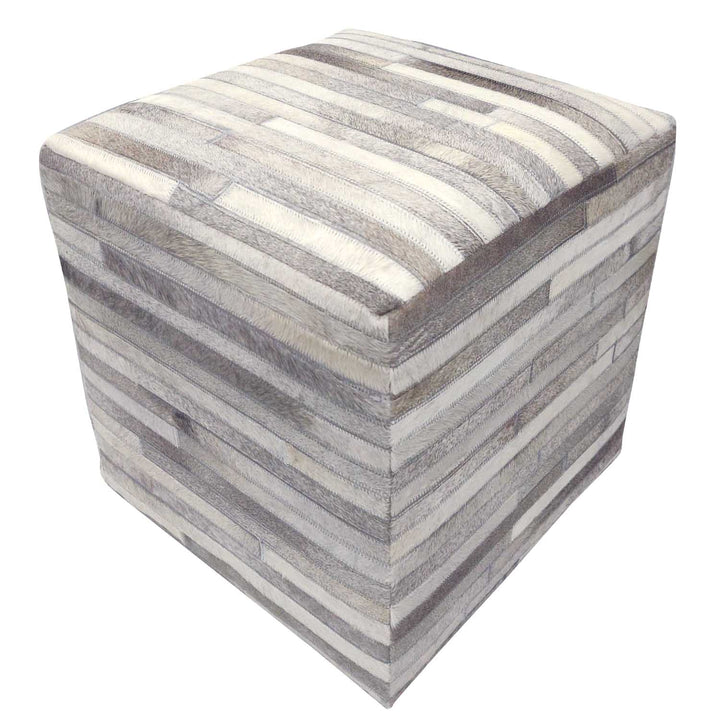 Patchwork fur stool Liem