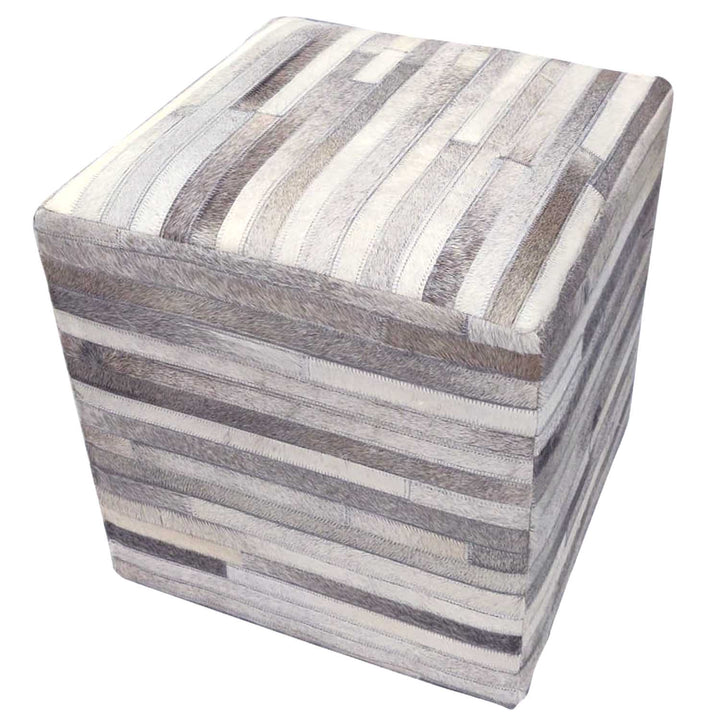 Patchwork fur stool Liem