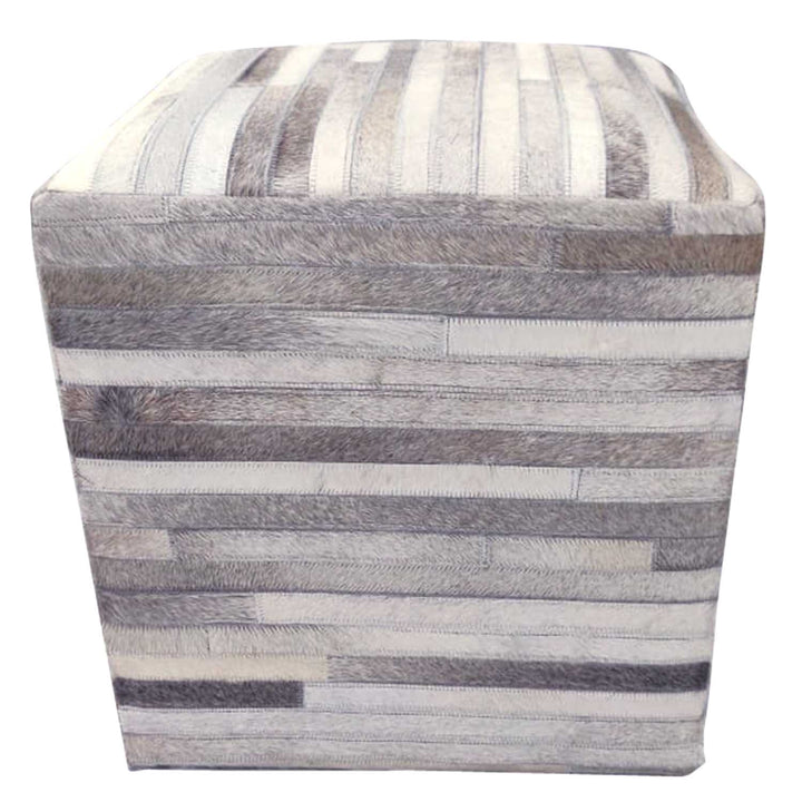 Patchwork fur stool Liem