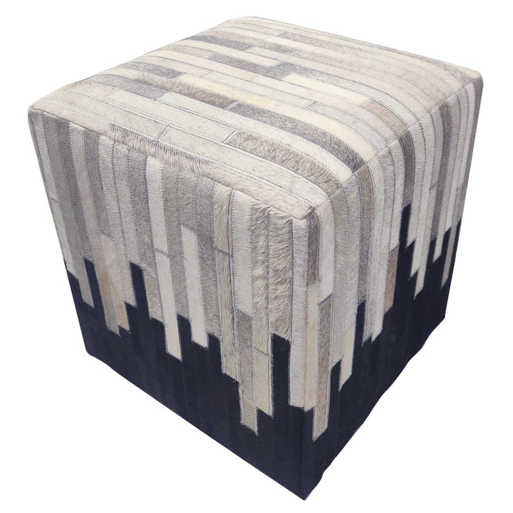 Patchwork fur stool Sunil