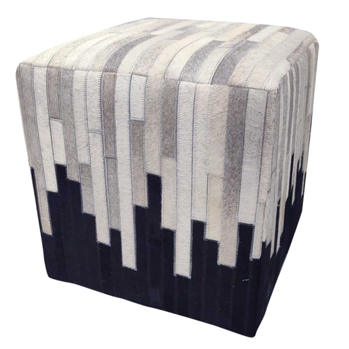 Patchwork fur stool Sunil