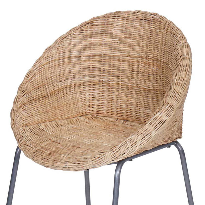 Runder Rattan Sessel Cintra Natur