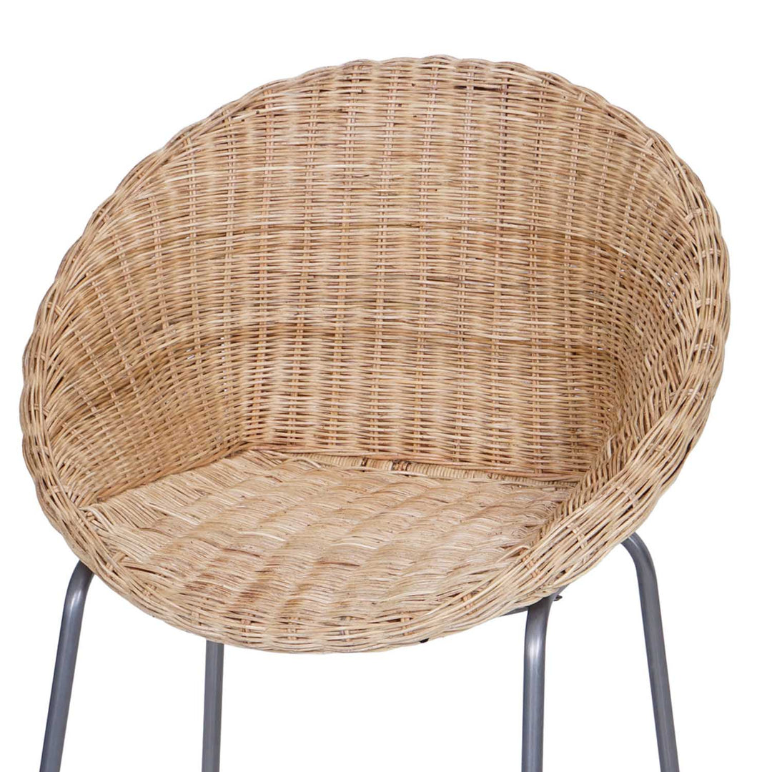 Ronde rotan fauteuil Cintra naturel