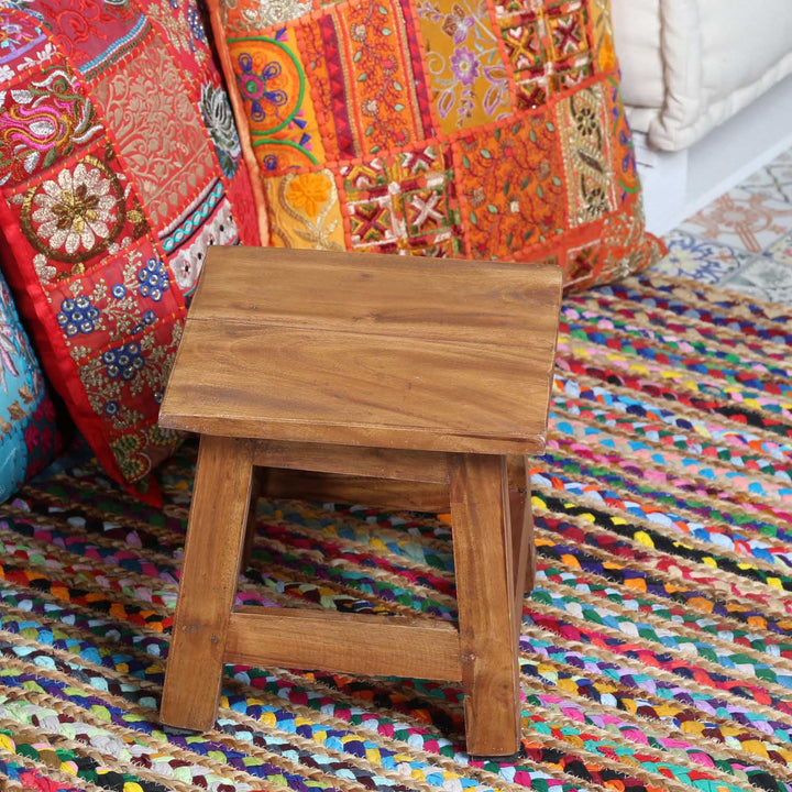 Teak stool Aurora