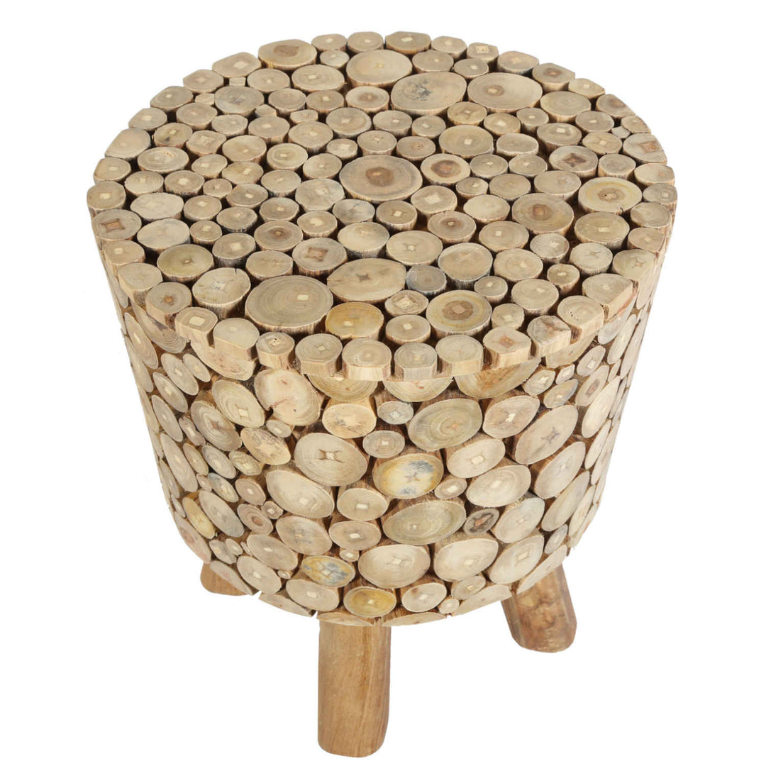 Teak wood stool Merida