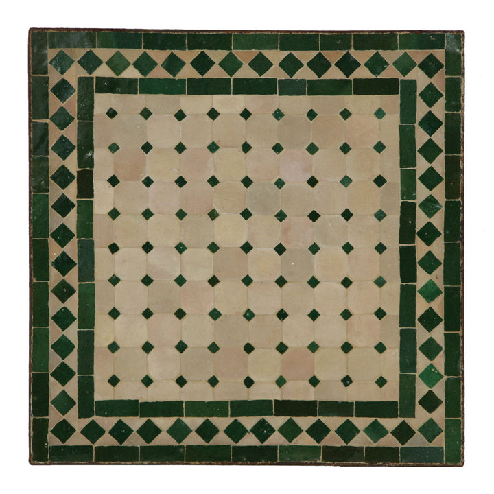 Mozaïektafel 80x80 cm groene diamant