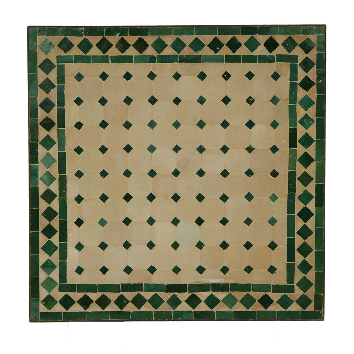 Mozaïektafel 45x45 groene diamant