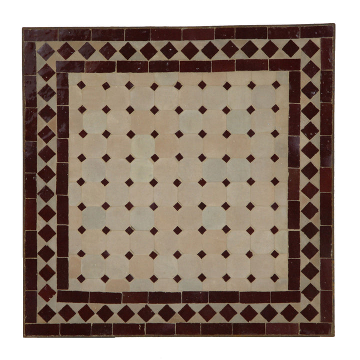 Mozaïektafel 45x45 Bordeaux diamant